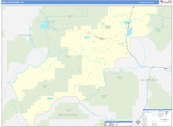 Deer Lodge County, MT Digital Map Basic Style
